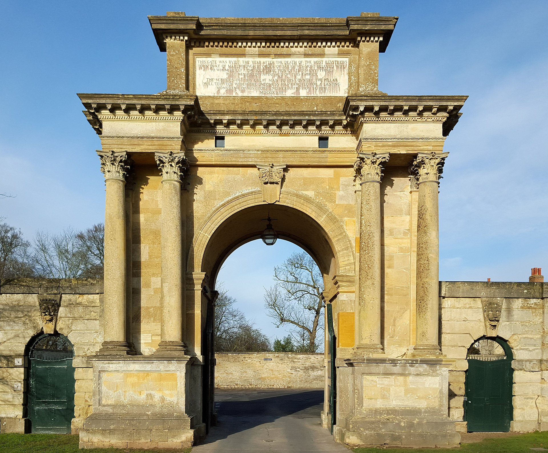 Exterior view of Blenheim Palace