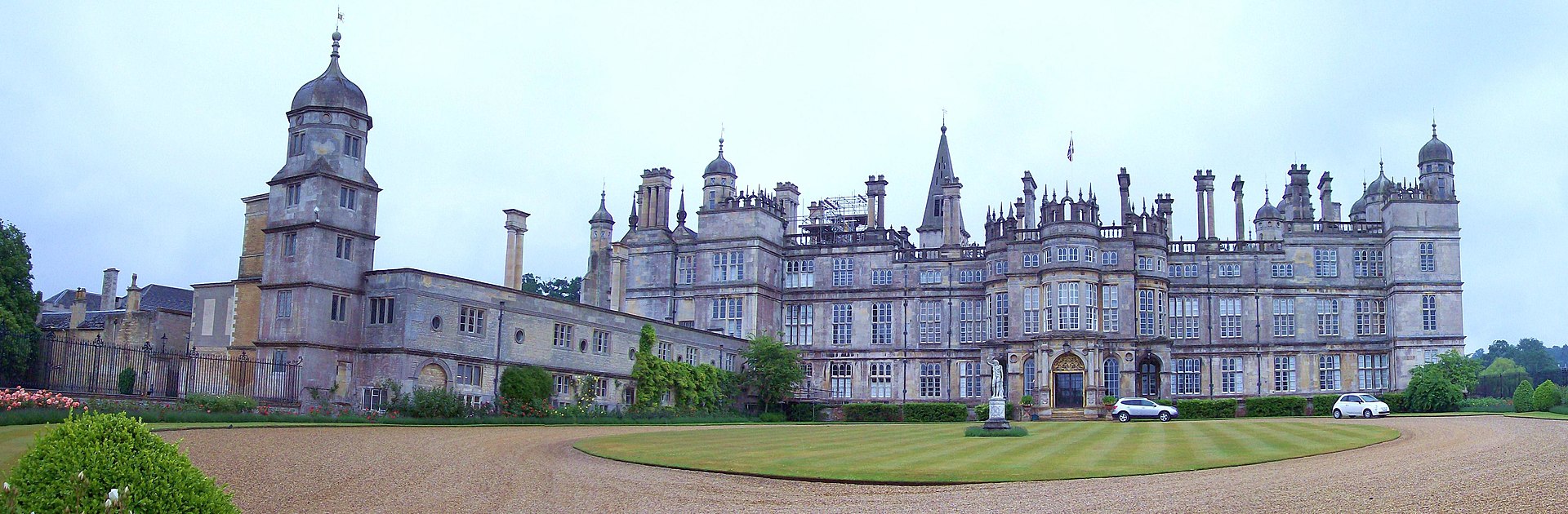 Exterior view of Burghley House