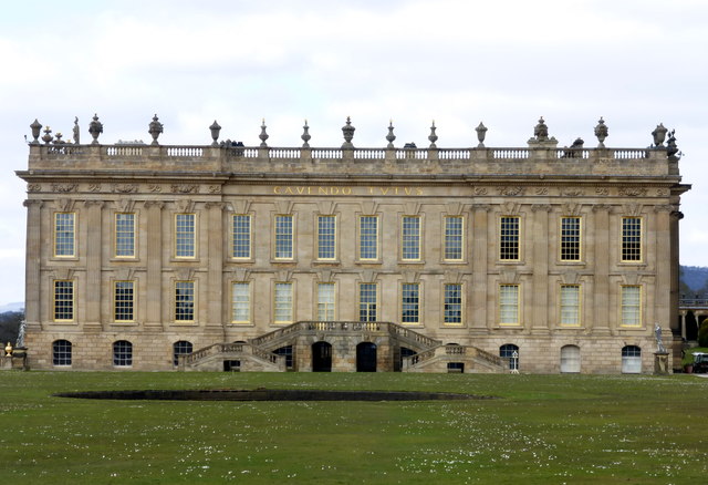 Exterior view of Chatsworth House