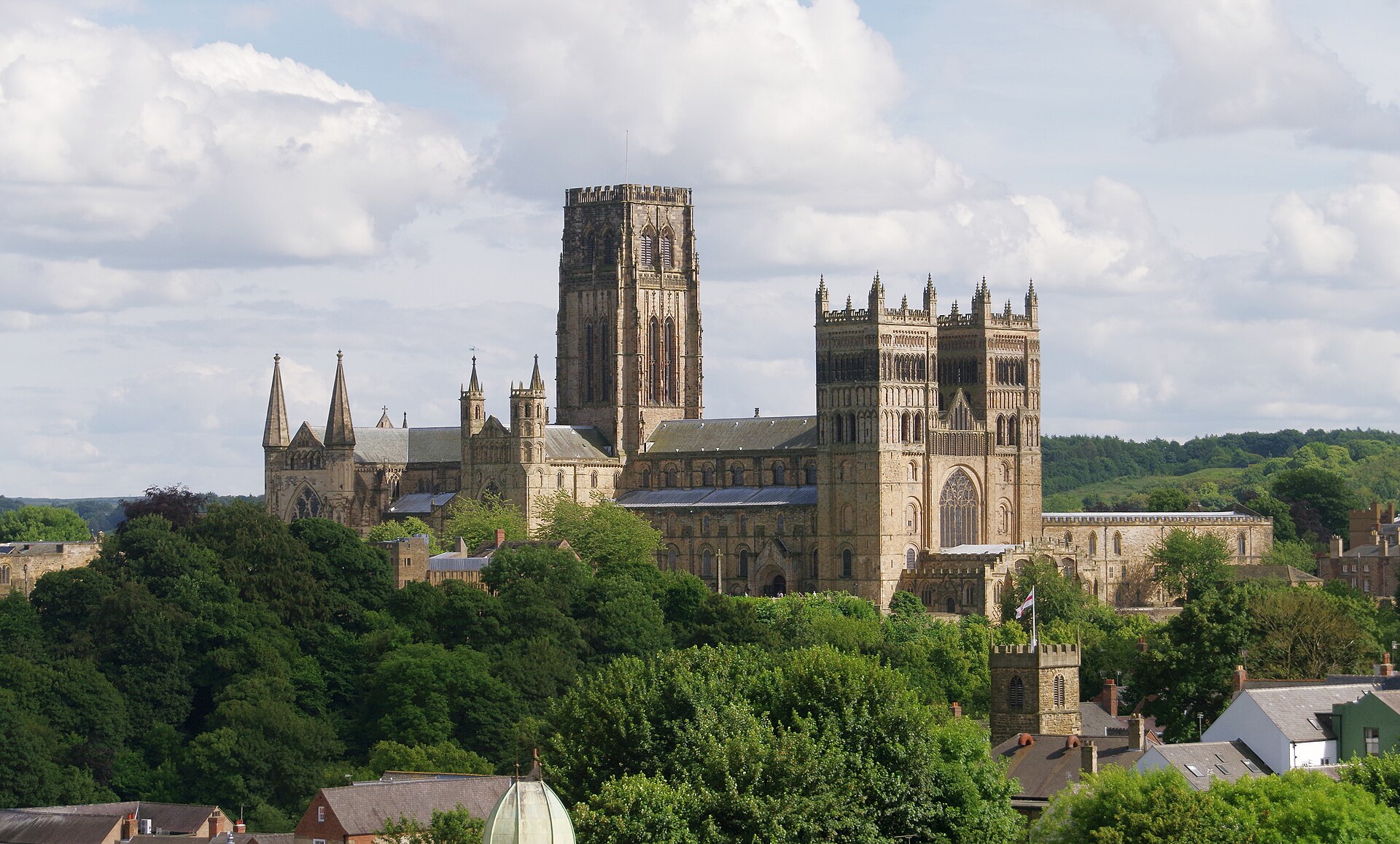 Exterior view of Durham Cathedral
