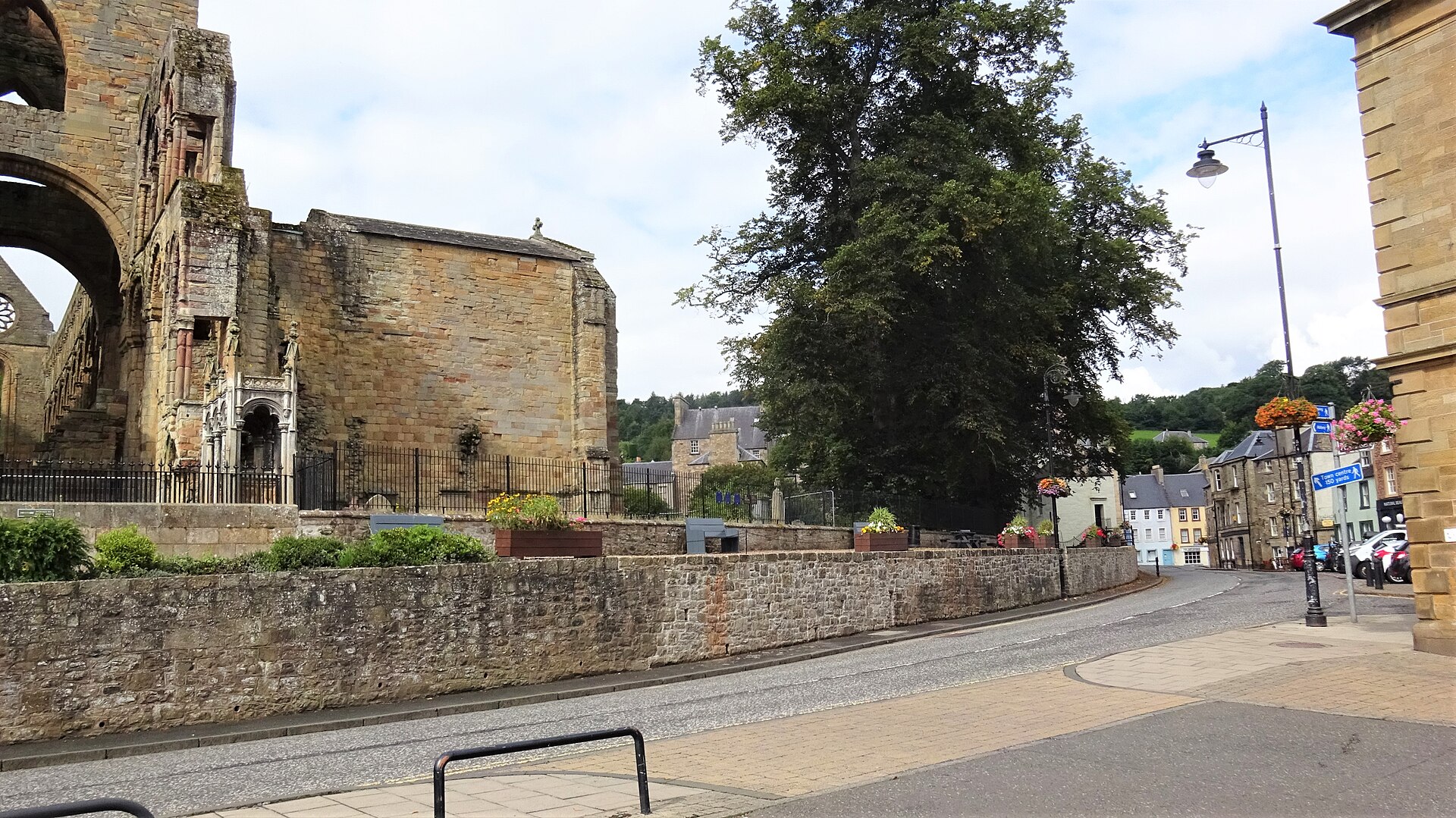 Exterior view of Jedburgh Abbey
