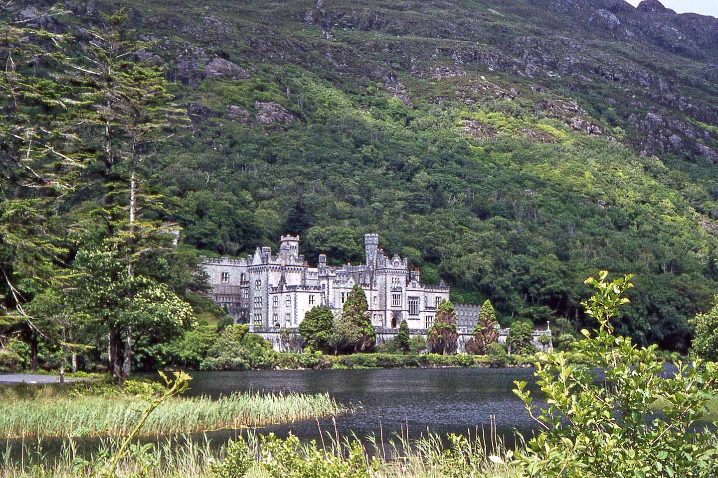Exterior view of Kylemore Abbey