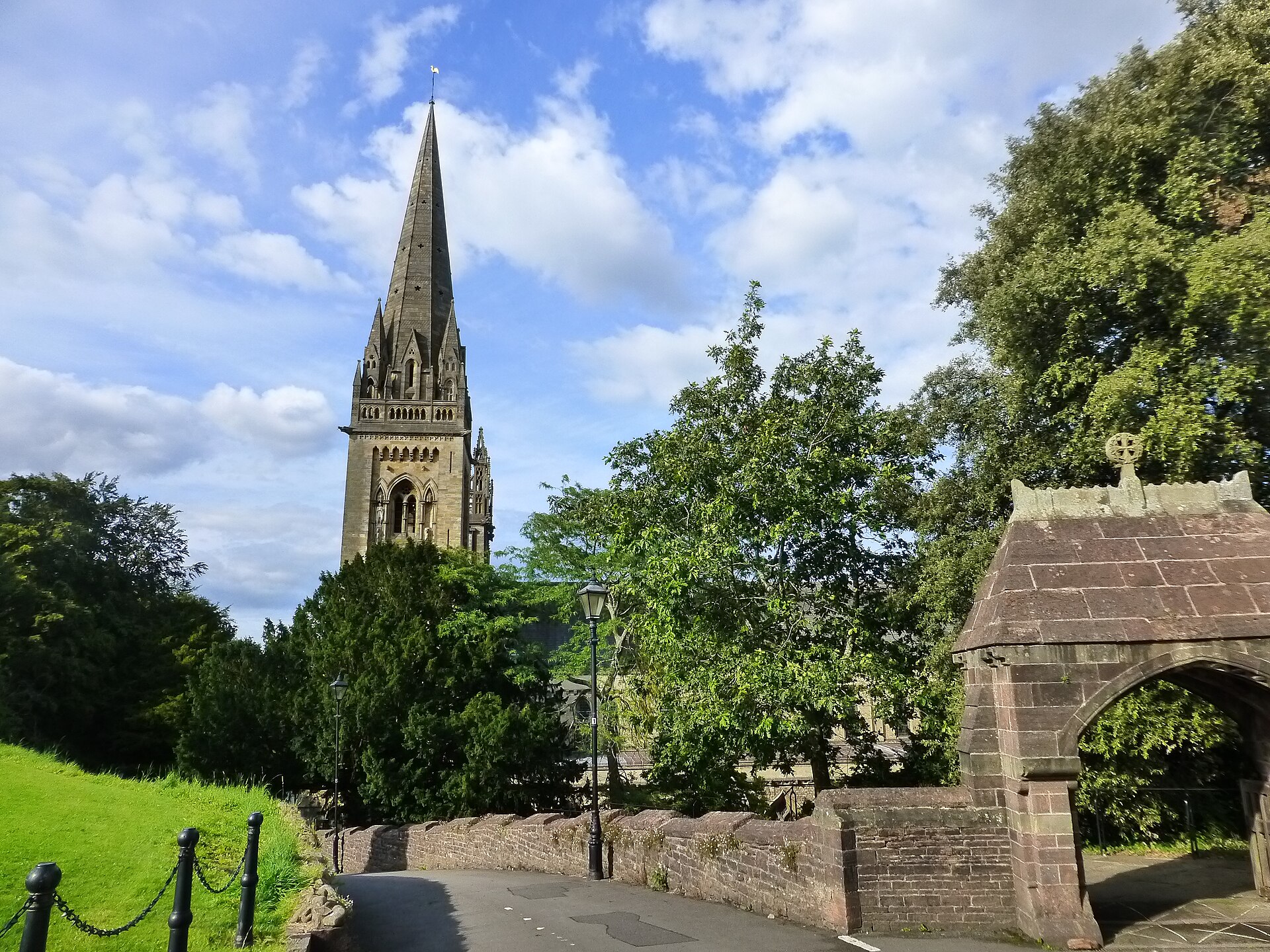 Exterior view of Llandaff Cathedral