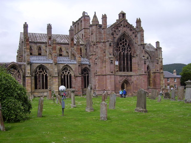 Exterior view of Melrose Abbey