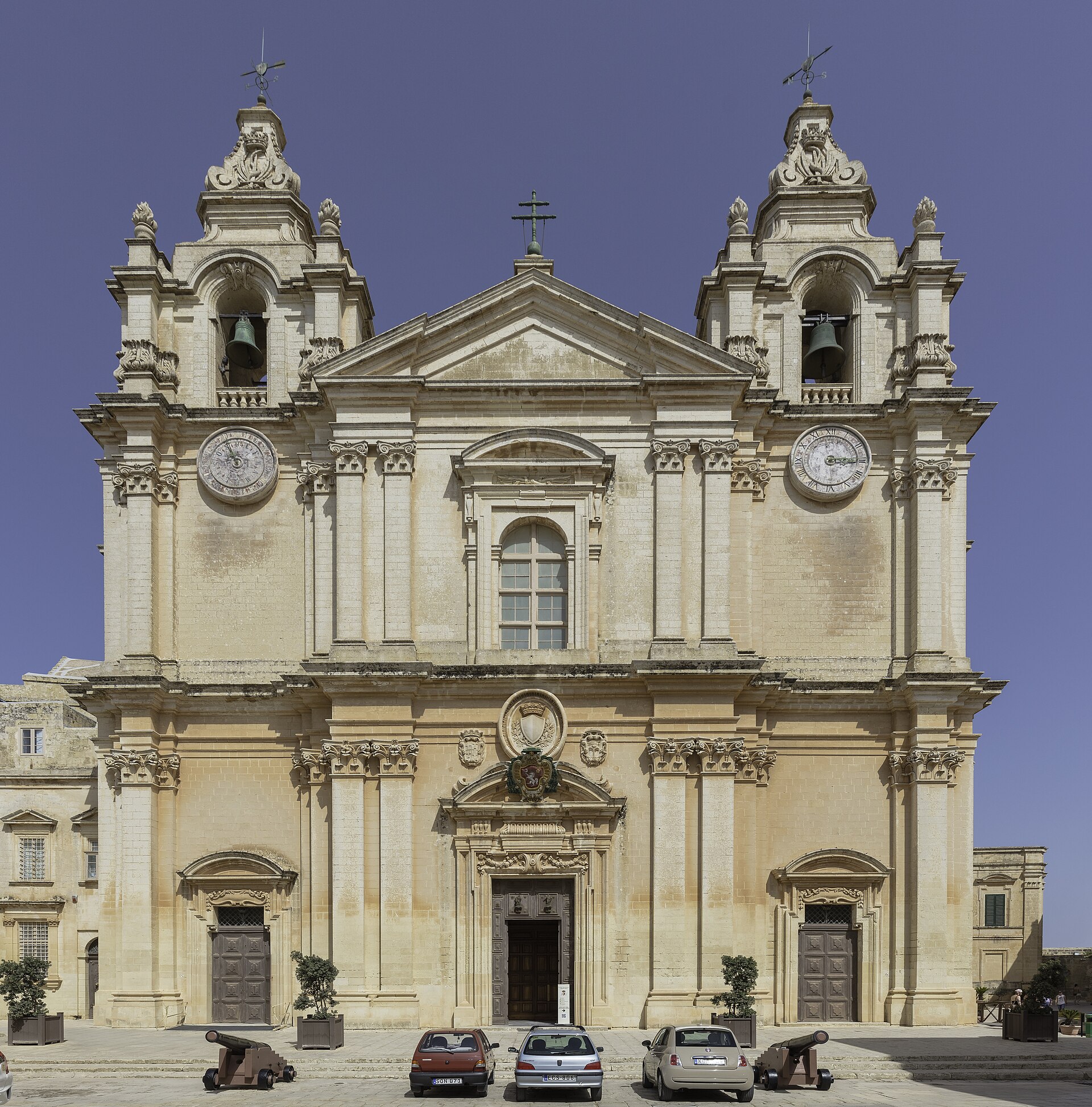 St Paul's Cathedral viewed across the landscaped churchyard